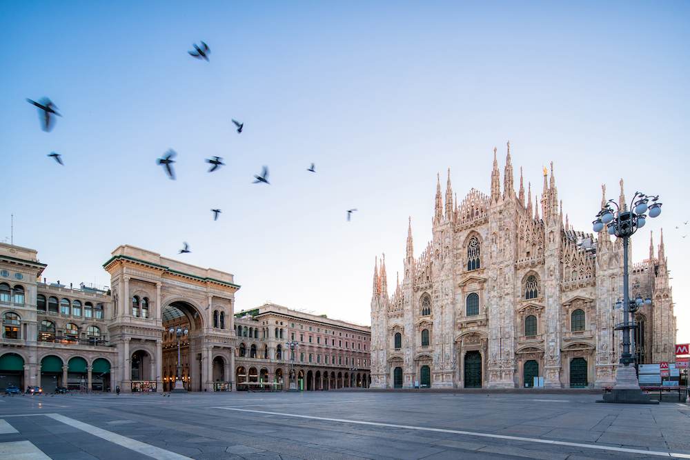 The cathedral in Milan Duomo