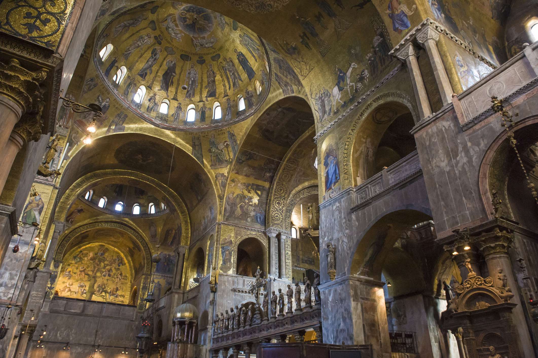 Inside St Marks Basilica